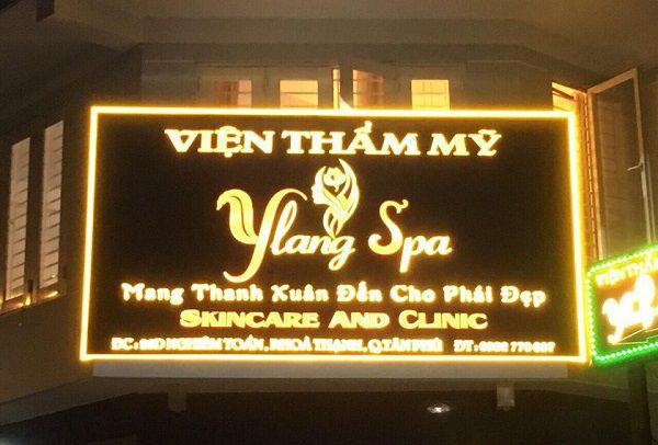 Thiết kế thi công bảng hiệu quảng cáo spa tại Đà Nẵng