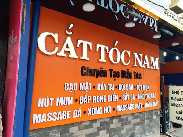 Thiết kế thi công biển quảng cáo tiệm tóc tại Đà Nẵng