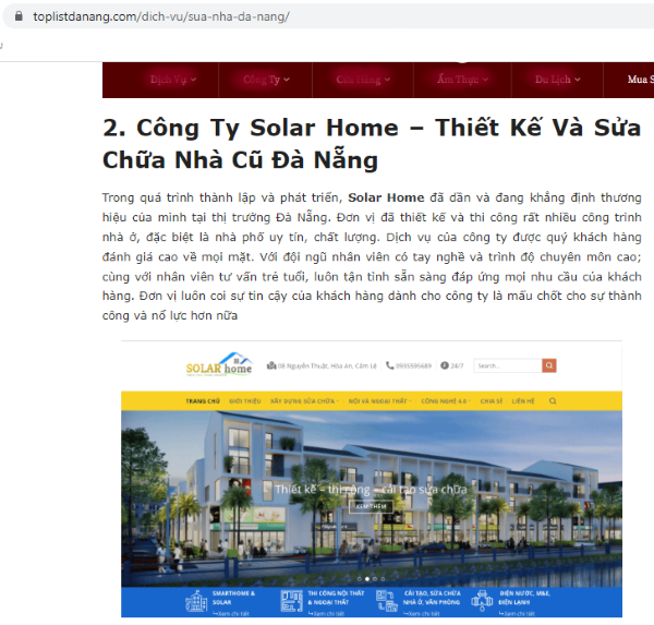 Solar Home - đơn vị Sửa Nhà hàng đầu Đà Nẵng